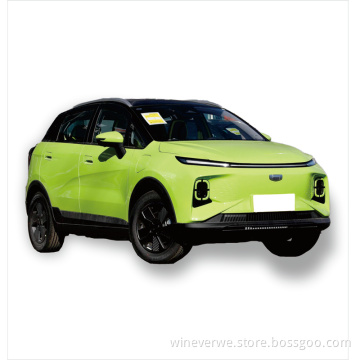 2023 Range 401km Geely Geometry E Electric  New Electric Cars  Steering Left 5 Doors 4 Seats New Energy Vehicles  Green Color